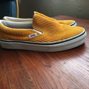 Limited Edition Slip-on Yellow Corduroy Vans